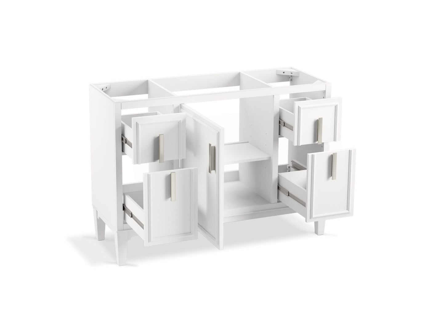 KOHLER K-33546-ASB Southerk 48" bathroom vanity cabinet with sink and quartz top
