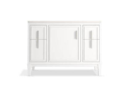 KOHLER K-33546-ASB Southerk 48" bathroom vanity cabinet with sink and quartz top