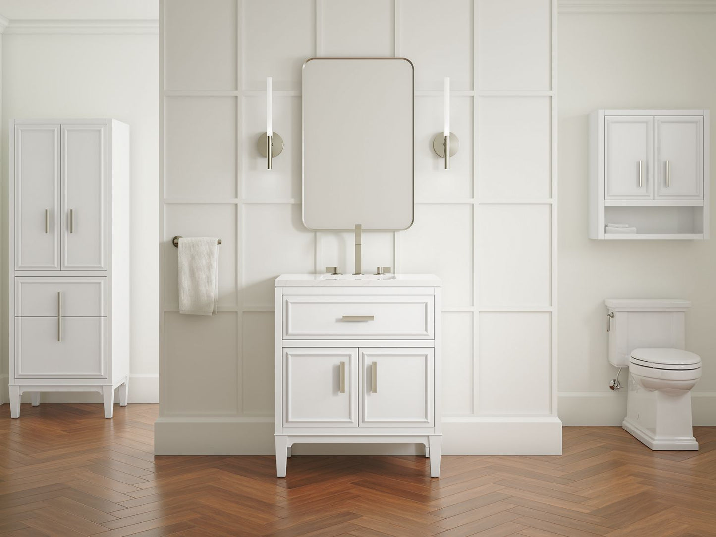 KOHLER K-33548-ASB Southerk 24" x 70" linen tower