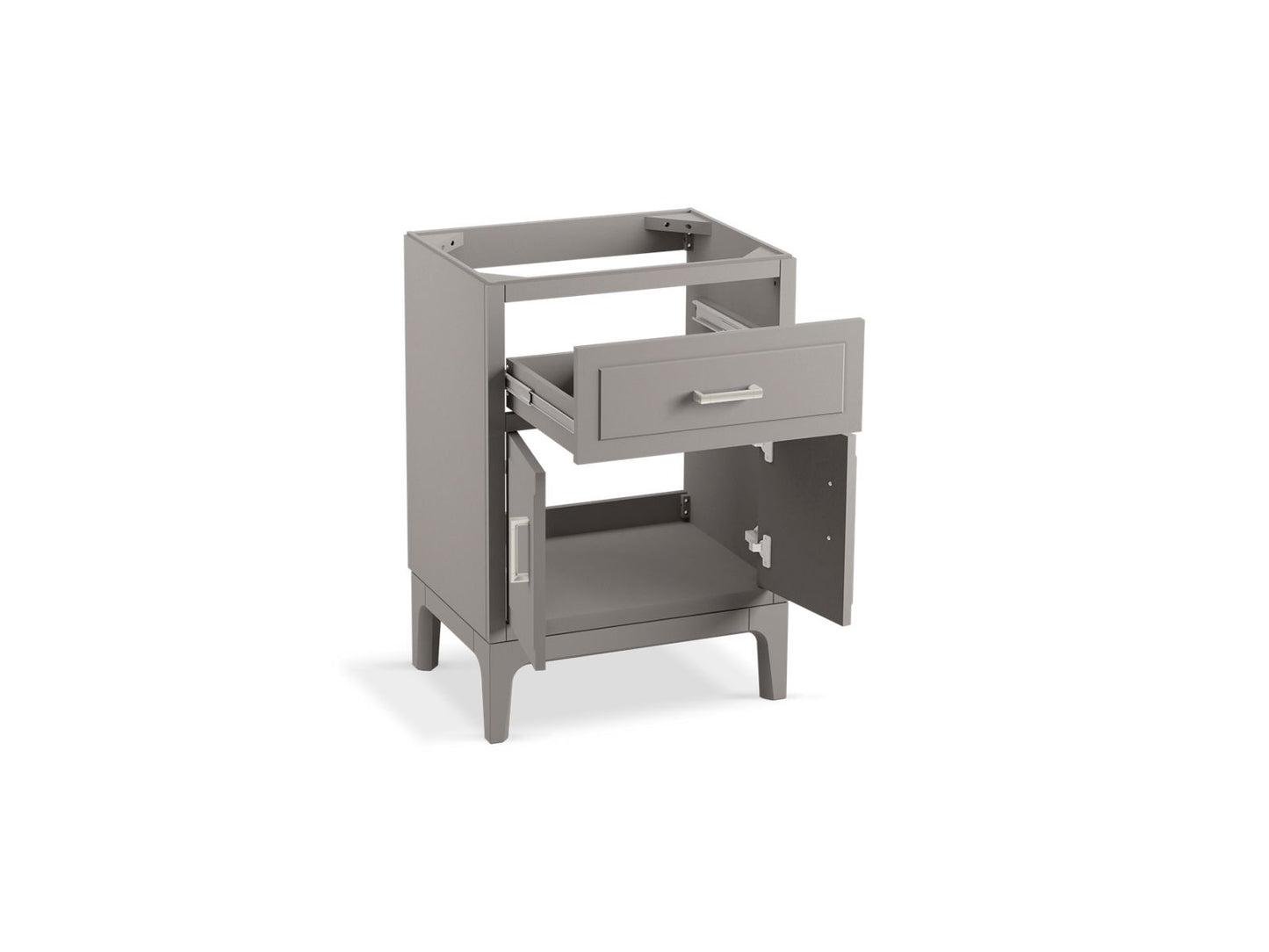 KOHLER K-33551-ASB Seer 24" bathroom vanity cabinet with sink and quartz top
