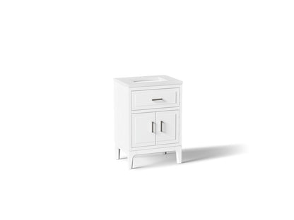 KOHLER K-33551-ASB Seer 24" bathroom vanity cabinet with sink and quartz top