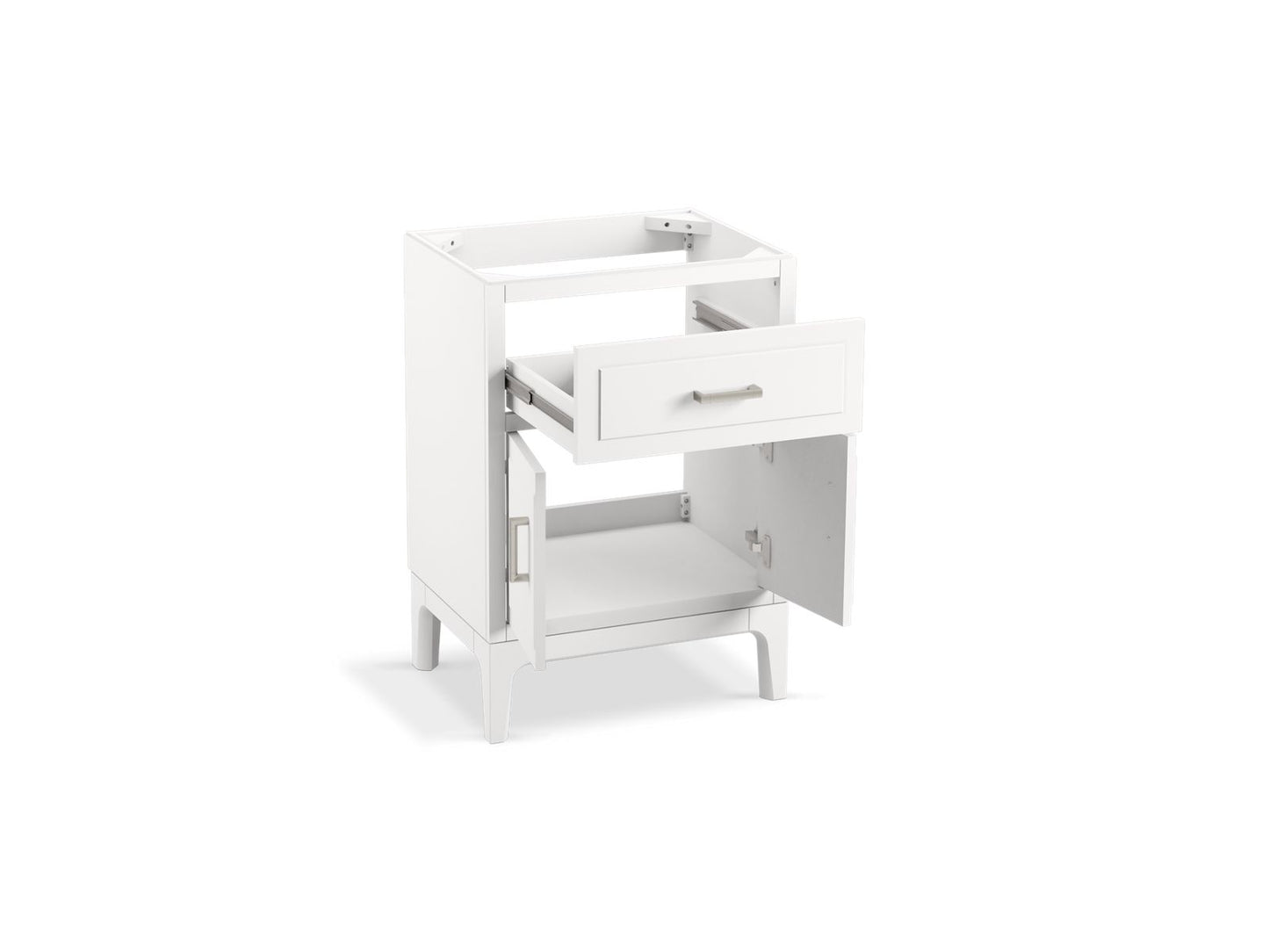 KOHLER K-33551-ASB Seer 24" bathroom vanity cabinet with sink and quartz top