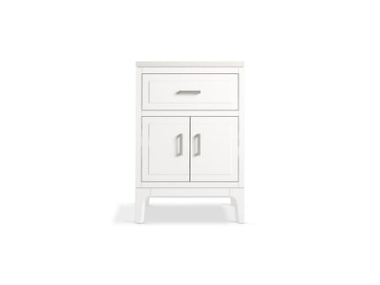 KOHLER K-33551-ASB Seer 24" bathroom vanity cabinet with sink and quartz top