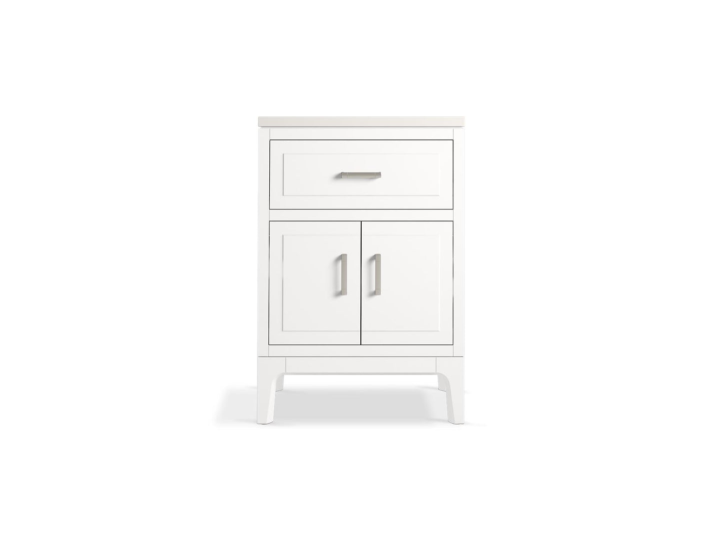 KOHLER K-33551-ASB Seer 24" bathroom vanity cabinet with sink and quartz top