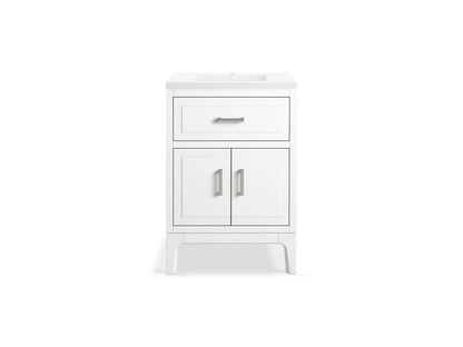KOHLER K-33551-ASB Seer 24" bathroom vanity cabinet with sink and quartz top