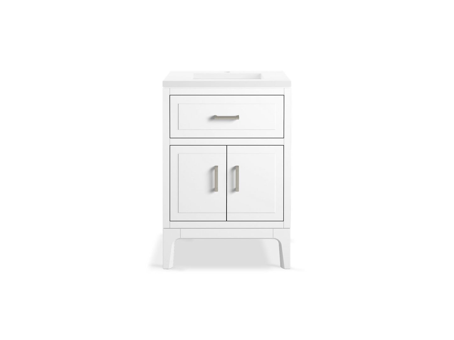 KOHLER K-33551-ASB Seer 24" bathroom vanity cabinet with sink and quartz top