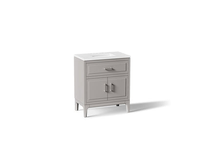 KOHLER K-33552-ASB Seer 30" bathroom vanity cabinet with sink and quartz top