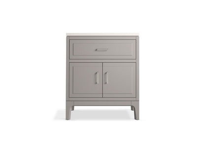 KOHLER K-33552-ASB Seer 30" bathroom vanity cabinet with sink and quartz top