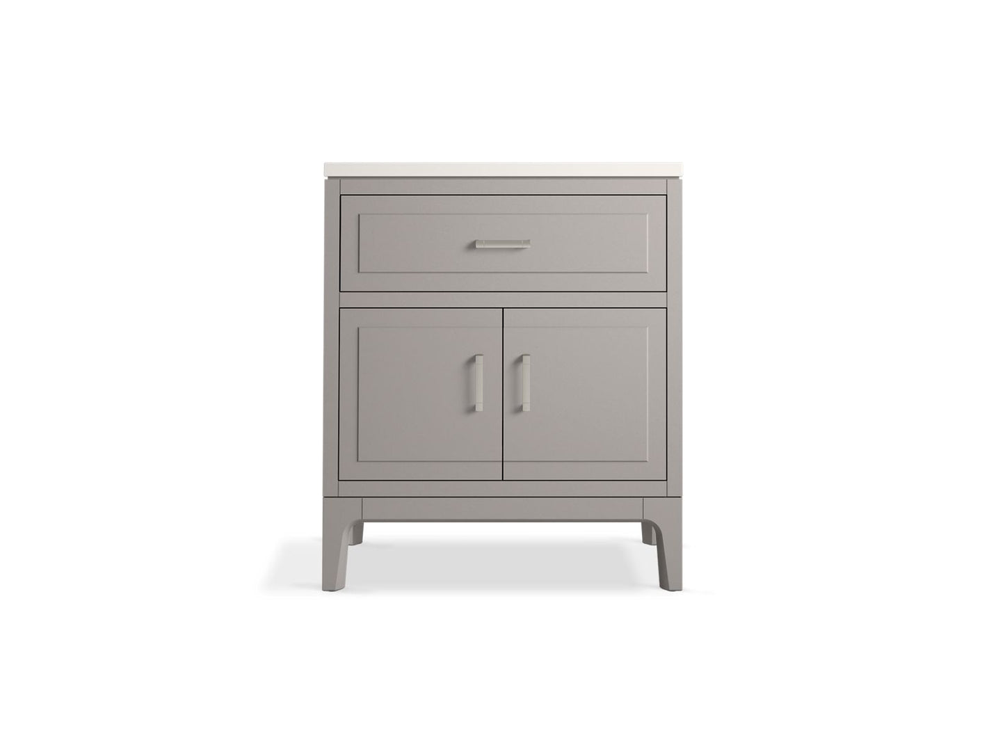 KOHLER K-33552-ASB Seer 30" bathroom vanity cabinet with sink and quartz top