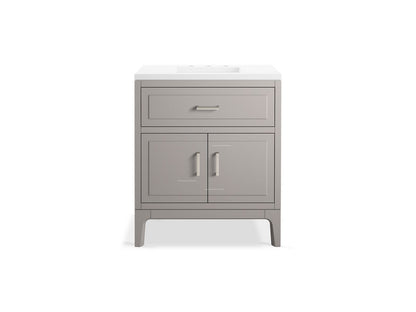 KOHLER K-33552-ASB Seer 30" bathroom vanity cabinet with sink and quartz top
