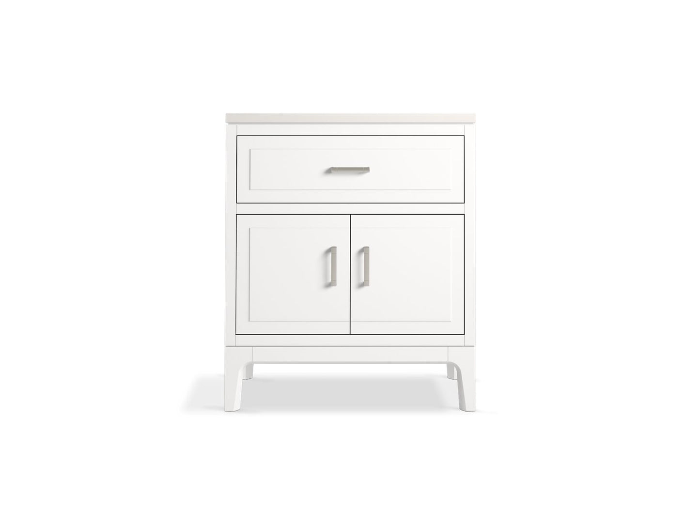 KOHLER K-33552-ASB Seer 30" bathroom vanity cabinet with sink and quartz top