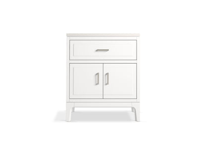 KOHLER K-33552-ASB Seer 30" bathroom vanity cabinet with sink and quartz top