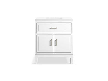KOHLER K-33552-ASB Seer 30" bathroom vanity cabinet with sink and quartz top
