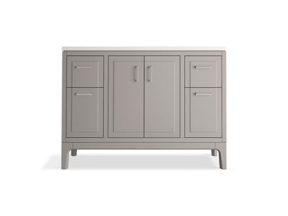 KOHLER K-33554-ASB Seer 48" bathroom vanity cabinet with sink and quartz top