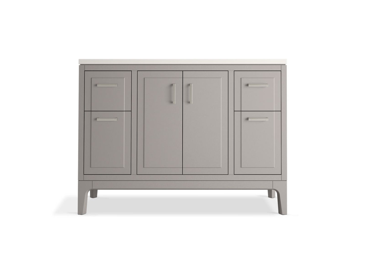 KOHLER K-33554-ASB Seer 48" bathroom vanity cabinet with sink and quartz top