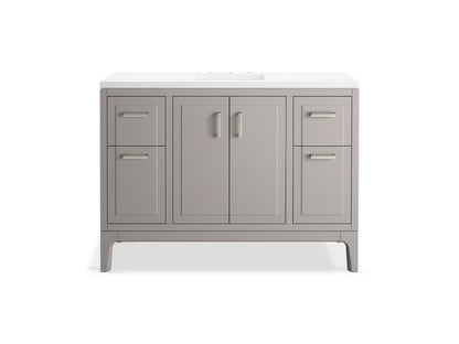 KOHLER K-33554-ASB Seer 48" bathroom vanity cabinet with sink and quartz top