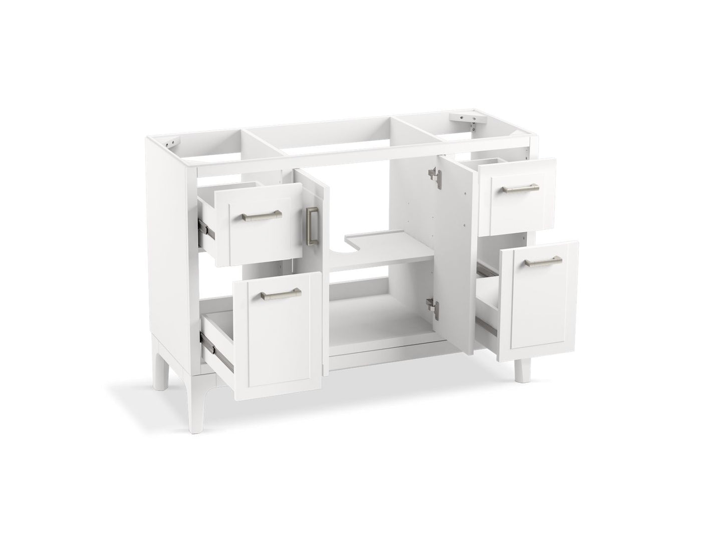 KOHLER K-33554-ASB Seer 48" bathroom vanity cabinet with sink and quartz top