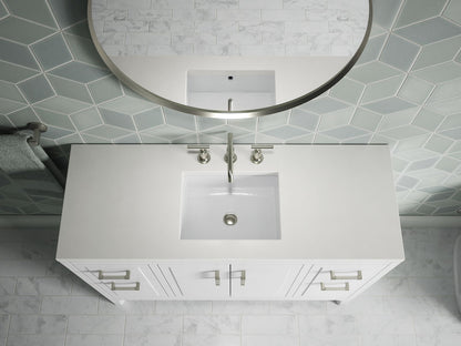 KOHLER K-33554-ASB Seer 48" bathroom vanity cabinet with sink and quartz top