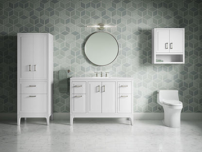 KOHLER K-33554-ASB Seer 48" bathroom vanity cabinet with sink and quartz top