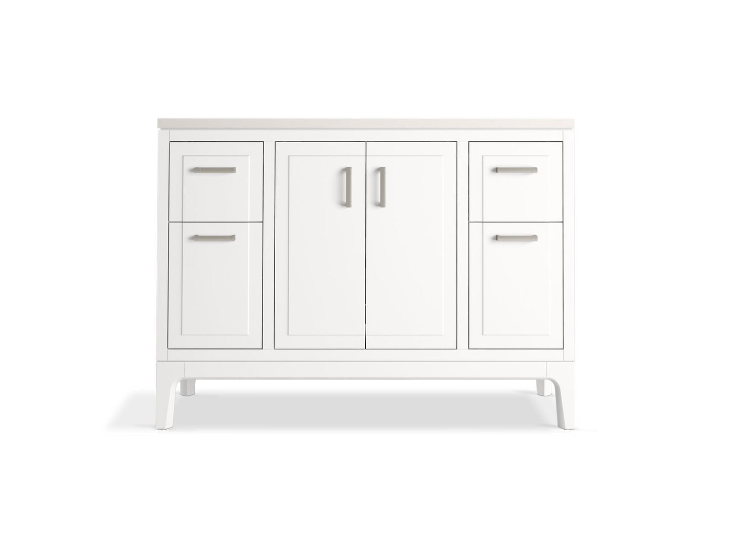 KOHLER K-33554-ASB Seer 48" bathroom vanity cabinet with sink and quartz top