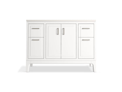 KOHLER K-33554-ASB Seer 48" bathroom vanity cabinet with sink and quartz top