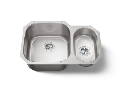 KOHLER K-3355 Undertone 30-3/4" undermount double-bowl kitchen sink