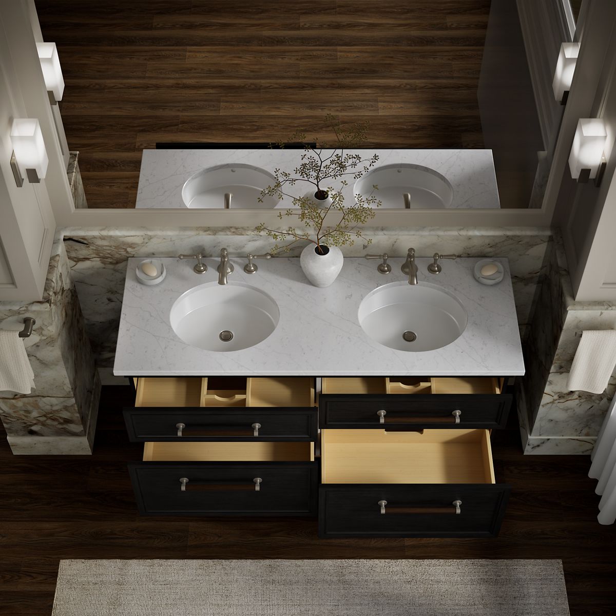 KOHLER K-33560 Artifacts 60" bathroom vanity cabinet