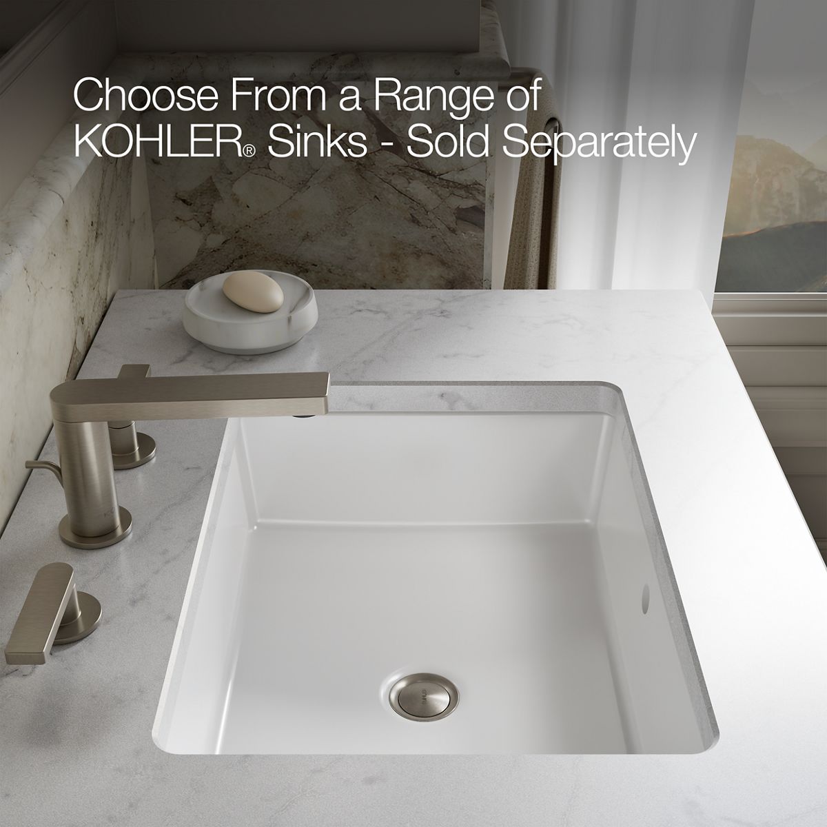 KOHLER K-33563 Enivo 60" wall-hung bathroom vanity cabinet