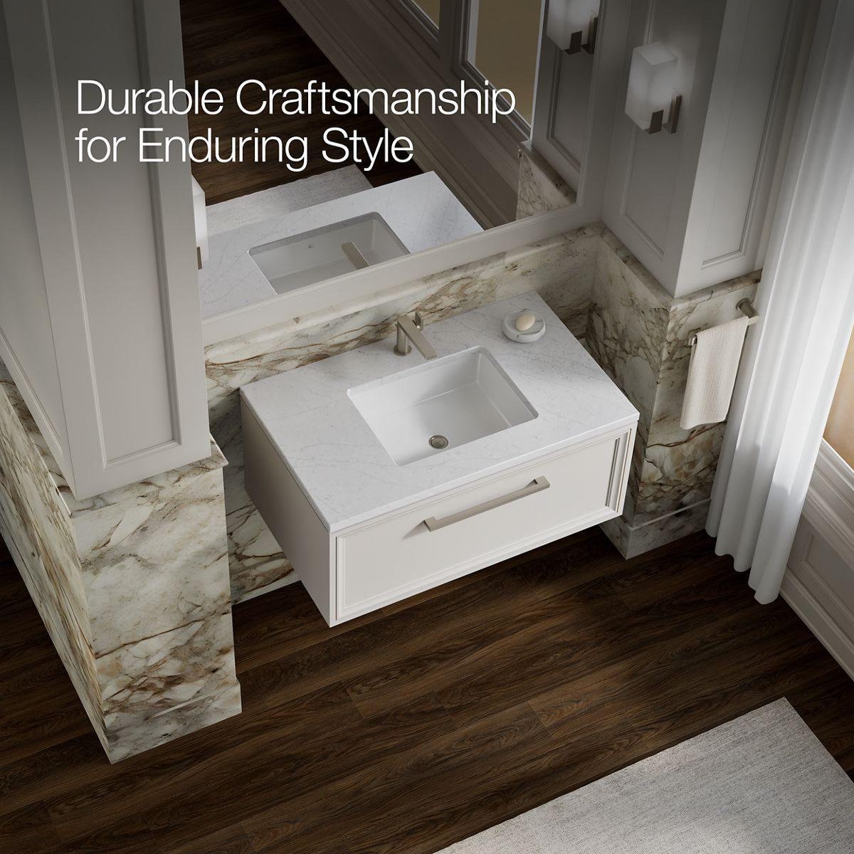 KOHLER K-33566 Lodern 36" wall-hung bathroom vanity cabinet