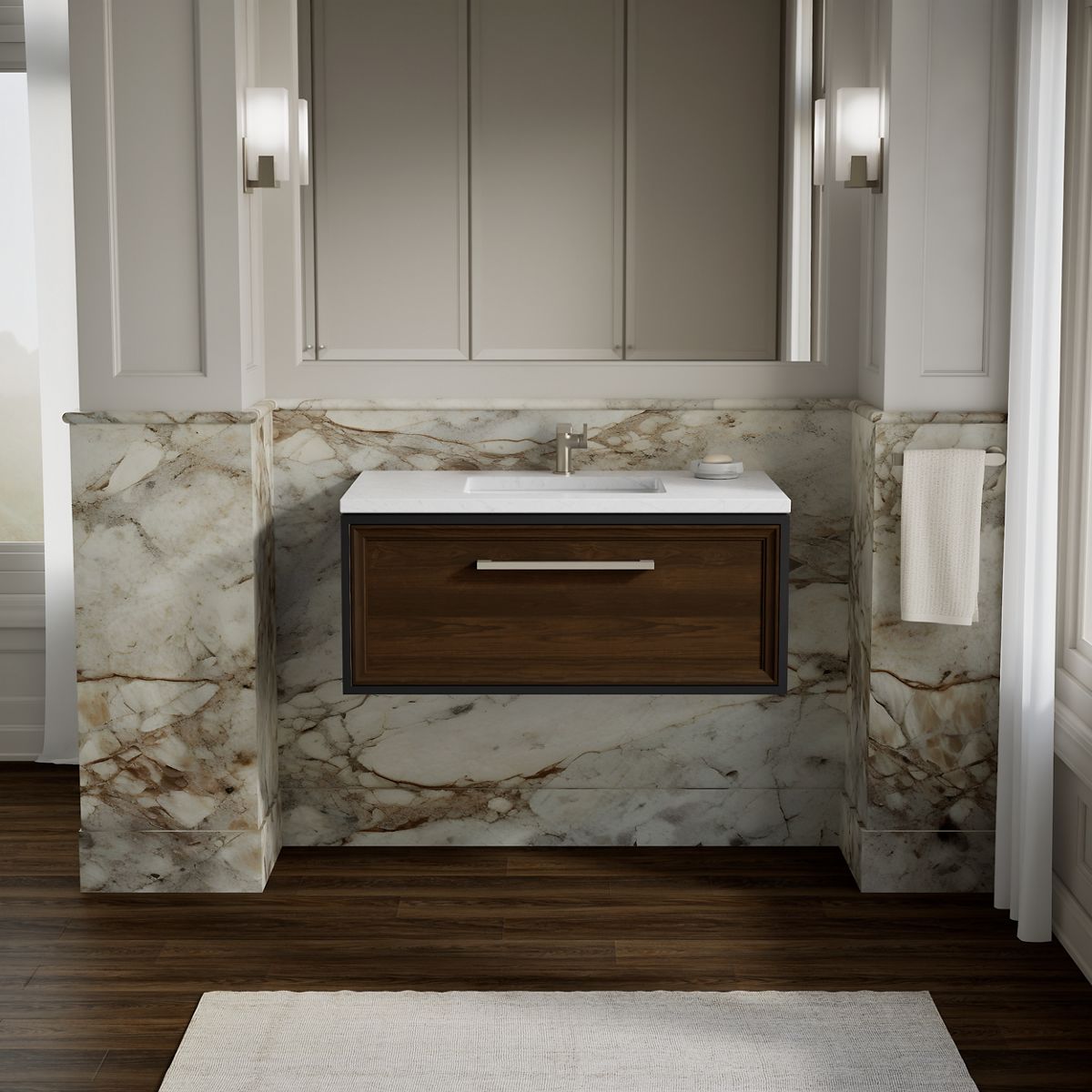 KOHLER K-33566 Lodern 36" wall-hung bathroom vanity cabinet