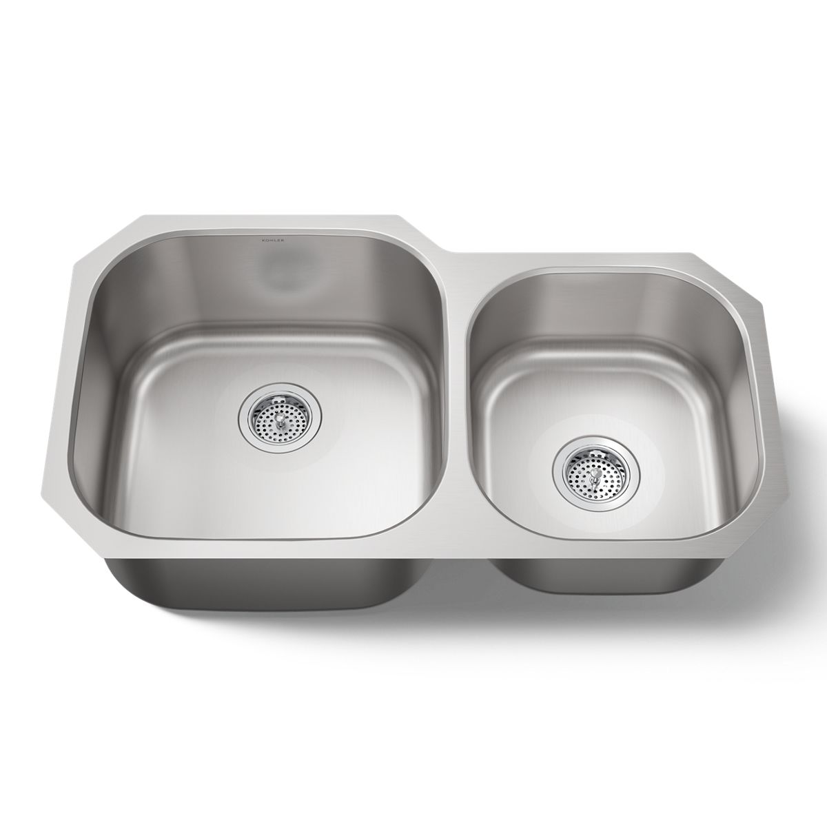 KOHLER K-3356 Undertone 35-1/4 undermount double-bowl kitchen sink