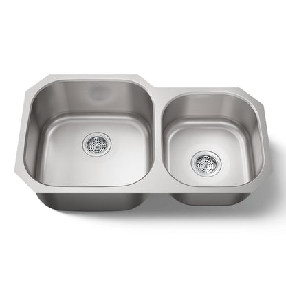 KOHLER K-3356 Undertone 35-1/4 undermount double-bowl kitchen sink