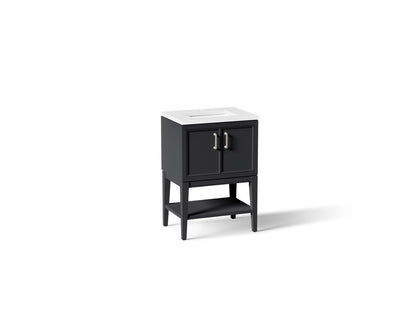 KOHLER K-33577-ASB Winnow 24" bathroom vanity cabinet with sink and quartz top