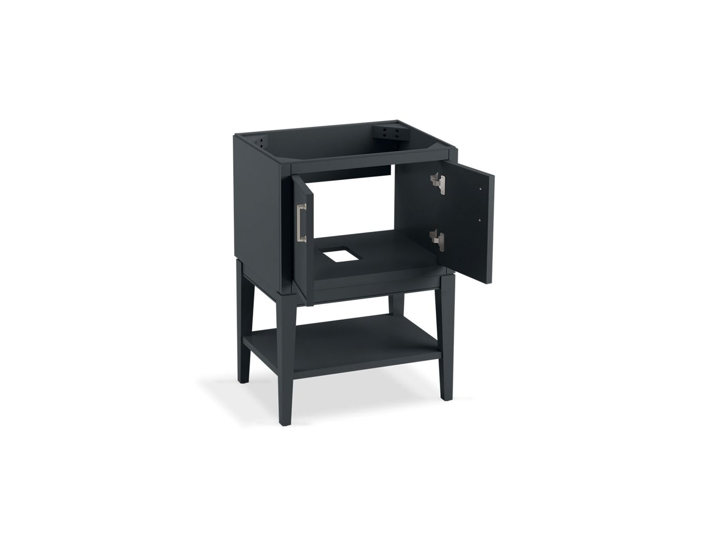 KOHLER K-33577-ASB Winnow 24" bathroom vanity cabinet with sink and quartz top