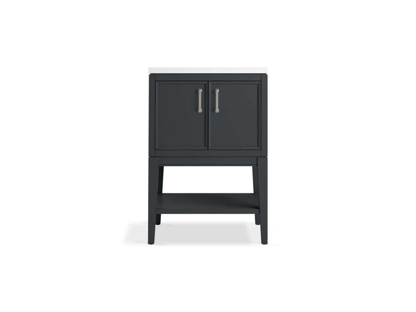 KOHLER K-33577-ASB Winnow 24" bathroom vanity cabinet with sink and quartz top
