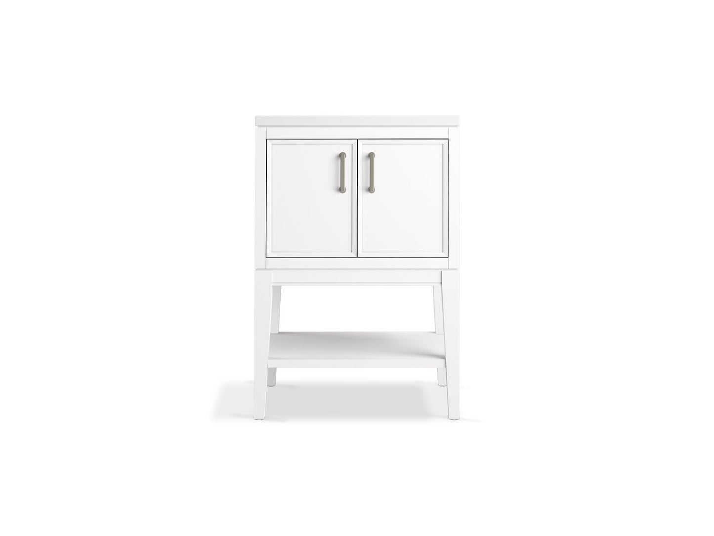 KOHLER K-33577-ASB Winnow 24" bathroom vanity cabinet with sink and quartz top