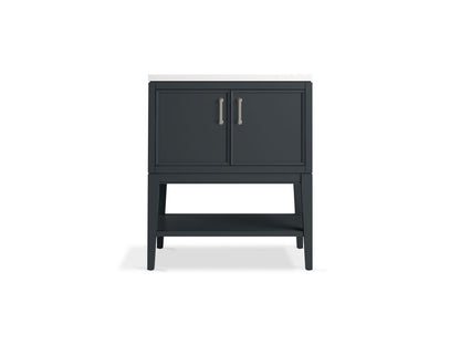 KOHLER K-33578-ASB Winnow 30" bathroom vanity cabinet with sink and quartz top