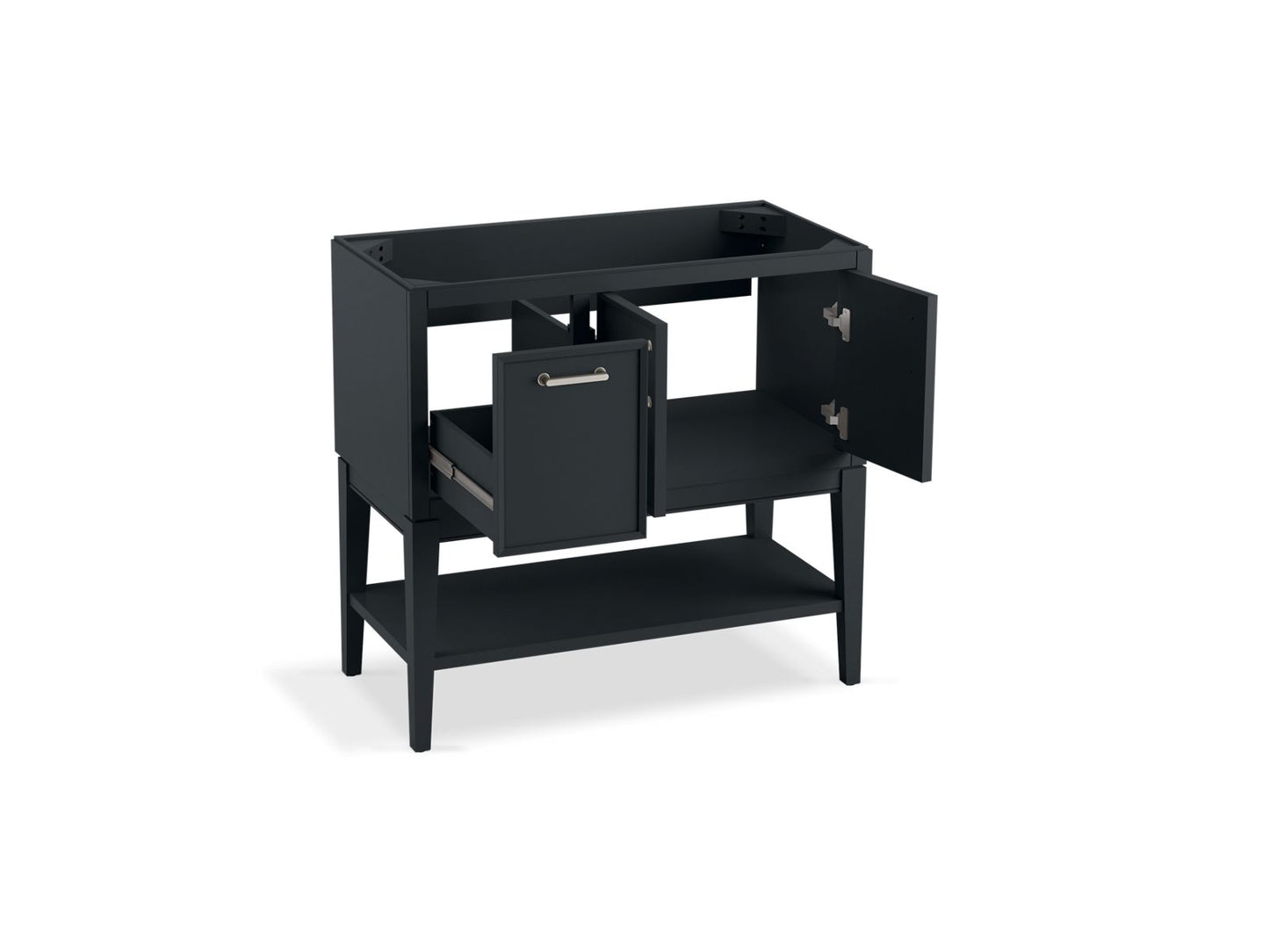 KOHLER K-33579-ASB Winnow 36" bathroom vanity cabinet with sink and quartz top