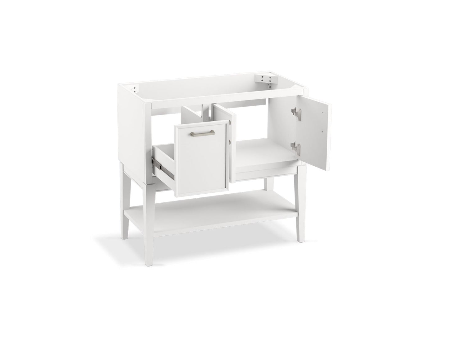 KOHLER K-33579-ASB Winnow 36" bathroom vanity cabinet with sink and quartz top