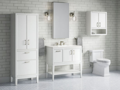 KOHLER K-33579-ASB Winnow 36" bathroom vanity cabinet with sink and quartz top