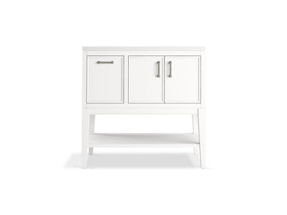 KOHLER K-33579-ASB Winnow 36" bathroom vanity cabinet with sink and quartz top