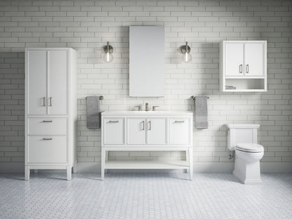 KOHLER K-33580-ASB Winnow 48" bathroom vanity cabinet with sink and quartz top