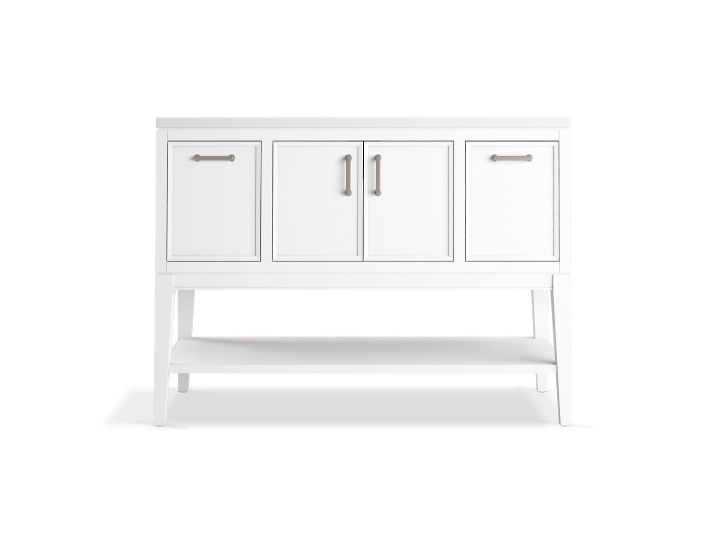 KOHLER K-33580-ASB Winnow 48" bathroom vanity cabinet with sink and quartz top