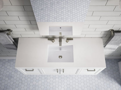 KOHLER K-33580-ASB Winnow 48" bathroom vanity cabinet with sink and quartz top