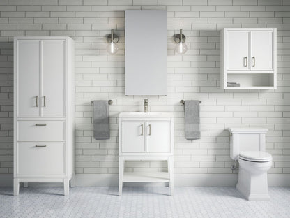 KOHLER K-33582-ASB Winnow 24" x 70" linen tower