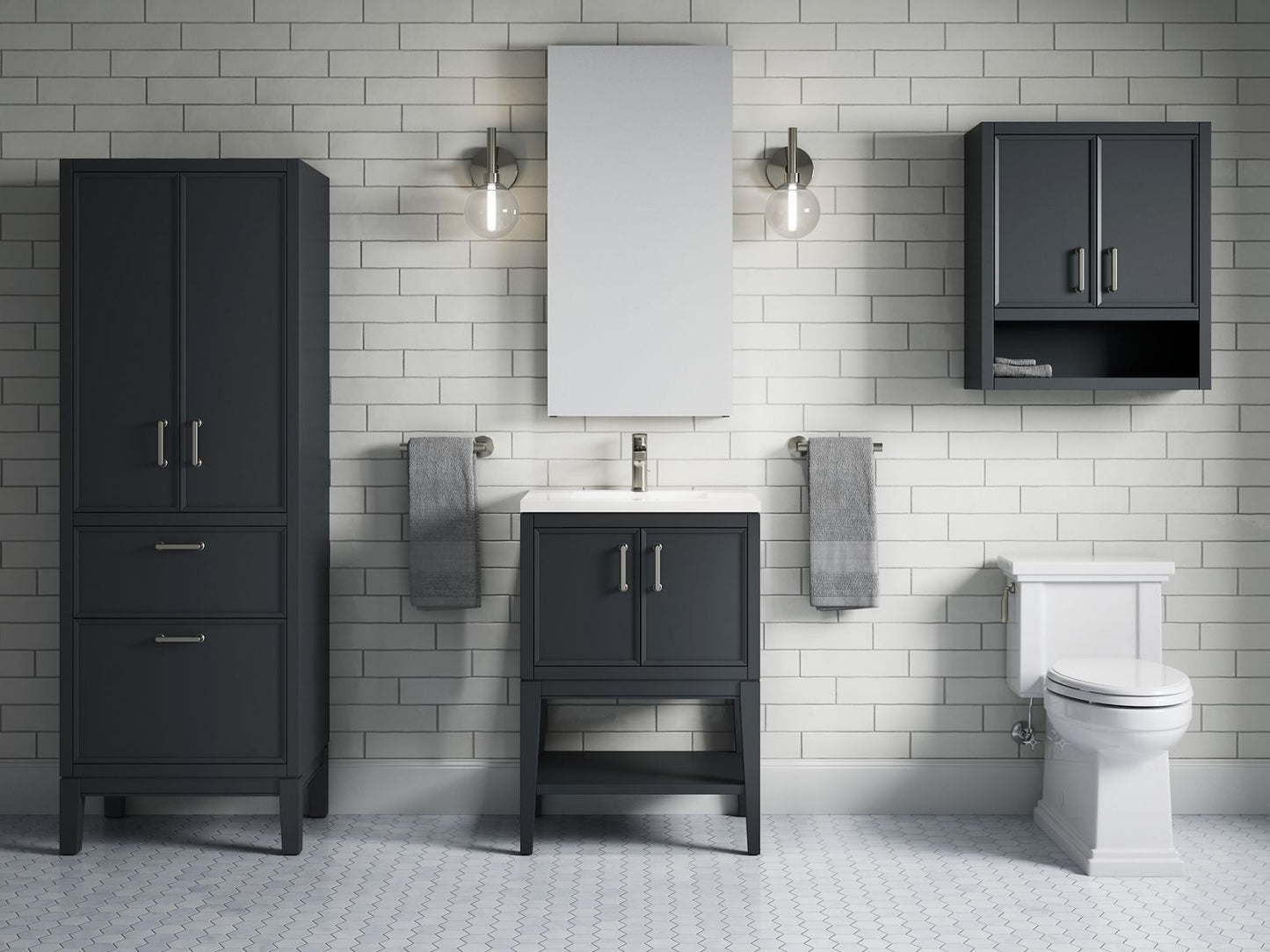 KOHLER K-33583-ASB Winnow 24" x 28" wall cabinet