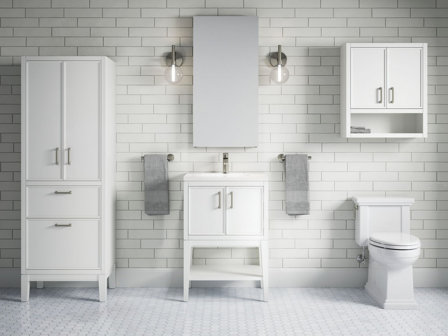KOHLER K-33583-ASB Winnow 24" x 28" wall cabinet