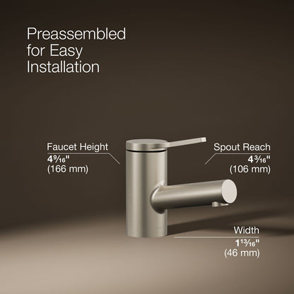 KOHLER Elate Single-handle bathroom sink faucet, 0.5 gpm