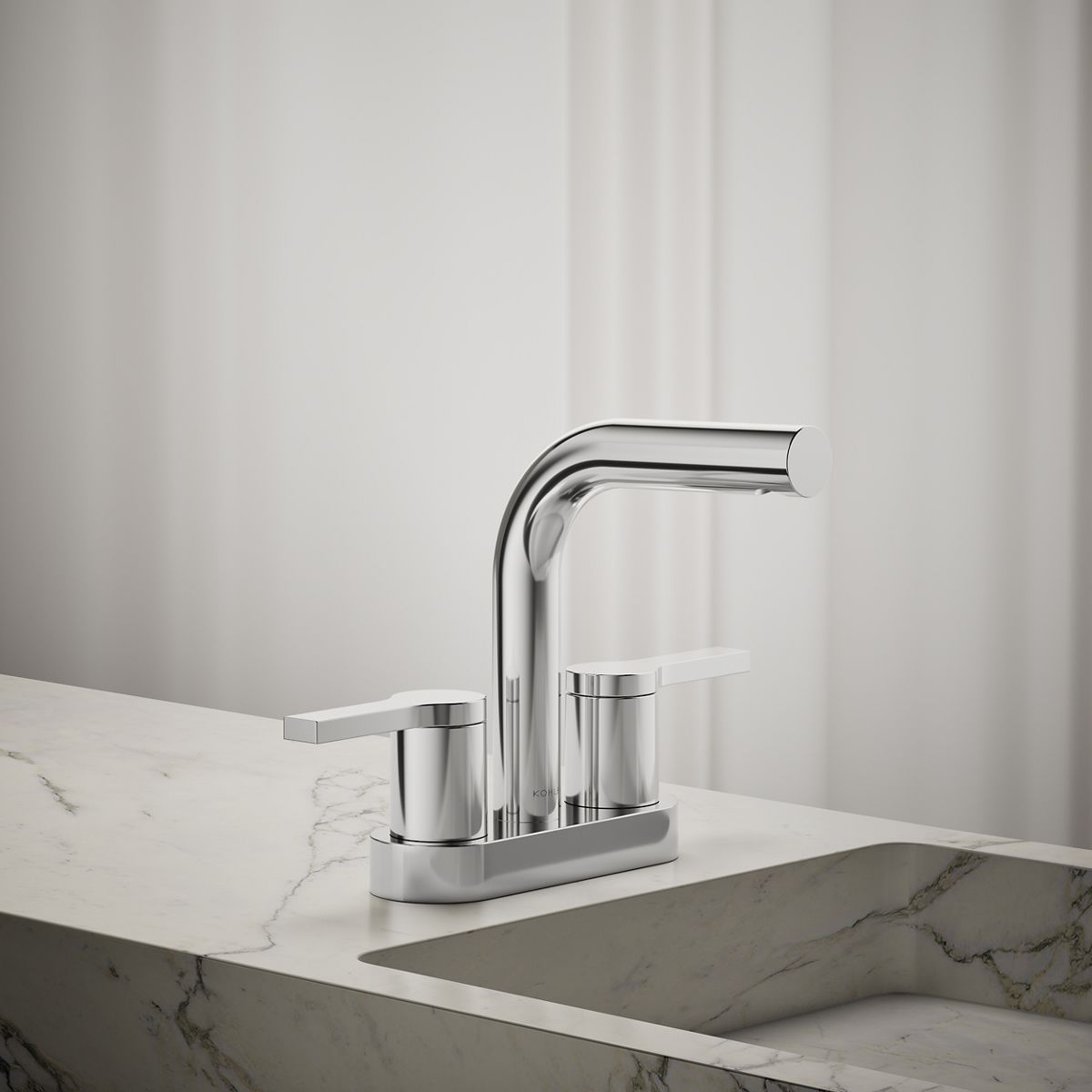 KOHLER Elate Centerset bathroom sink faucet, 1.2 gpm