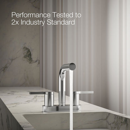 KOHLER Elate Centerset bathroom sink faucet, 1.0 gpm